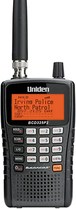 Uniden BCD325P2 Handheld TrunkTracker V Scanner. 25,000 Dynamically Allocated Channels. Close Call RF Capture Technology. Location-Based Scanning and S.A.M.E. Weather Alert. Compact Size.