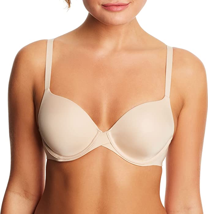 One Fab Fit Underwire Bra, Push-Up T-Shirt Bra, Modern Demi Bra, Lightly Padded Bra with Convertible Straps