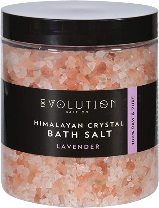 2 Pack of Evolution Salt Bath Salt - Himalayan - Coarse - Lavender - 26 oz