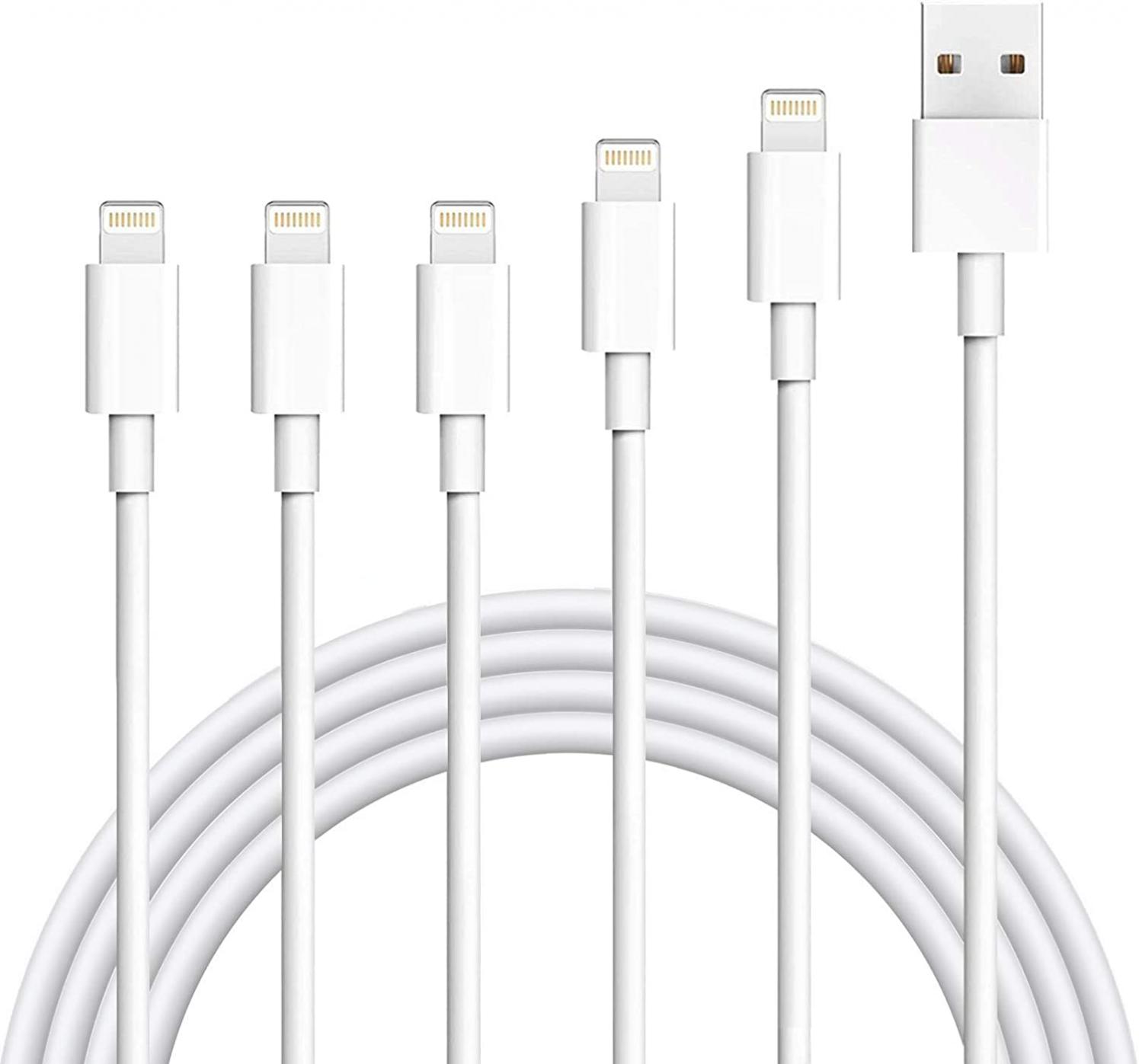 iPhone Charger,Atill 5 Pack 3ft/3ft/3ft/6ft/10ft Lightning Cable iPhone Charging Syncing Cord Charger Cable Compatible iPhone 14/13/12/12Pro/12ProMax/11/11Pro/11Pro MAX/XS/XS MAX/XR/X/8/8Plus/7/7Plus