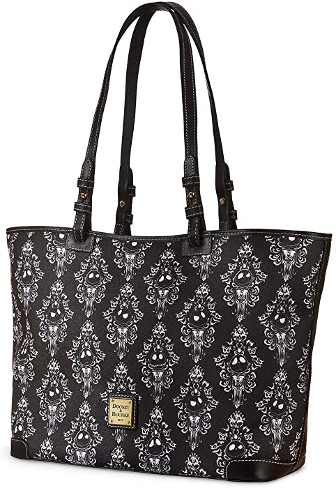 New Disney Dooney & Bourke Jack Skellington Haunted Mansion Wallpaper Shopper Tote Purse - Nightmare Before Christmas