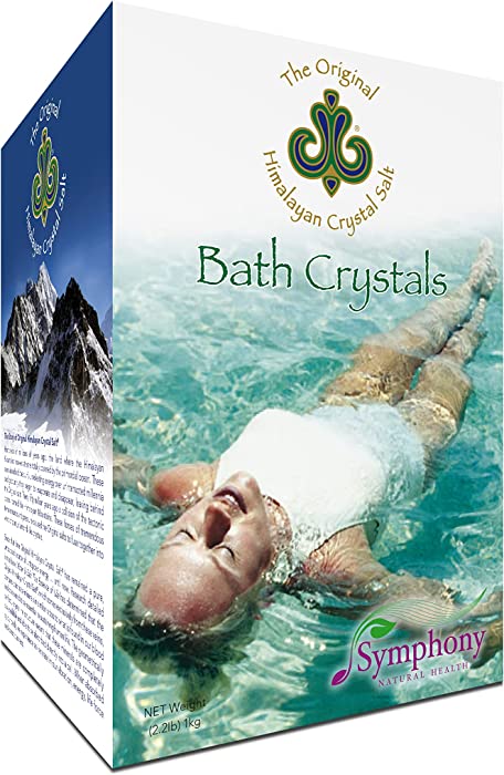 Original Himalayan Crystal Salt - Bath Salts for Hydration, Detox and Relaxation Bathing - 2.2lbs (1kg)