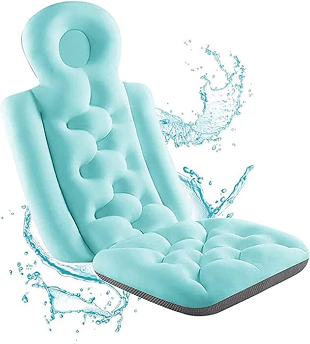 Full Body Bath Pillow,Premium Waterproof Bath Pillow Cushion,Home Spa Headrest,Fits All Bathtub, Spa Tub, Hot Jacuzzi