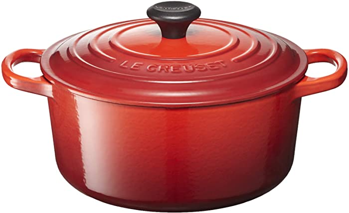 Le Creuset Enameled Cast Iron Signature Round Dutch Oven, 4.5 qt., Cerise