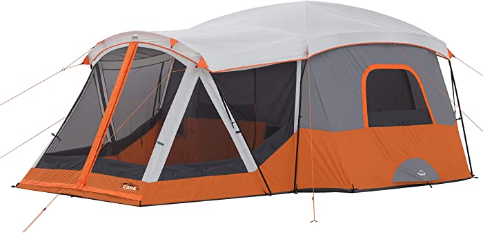 Core 11 Person Family Cabin Tent with Screen Room