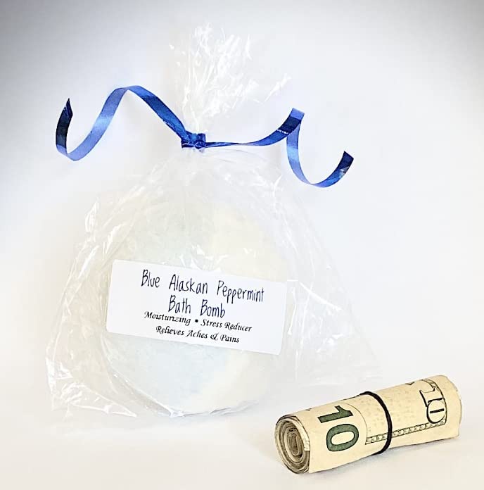 Cash Money Blue Alaskan Peppermint Bath Bomb