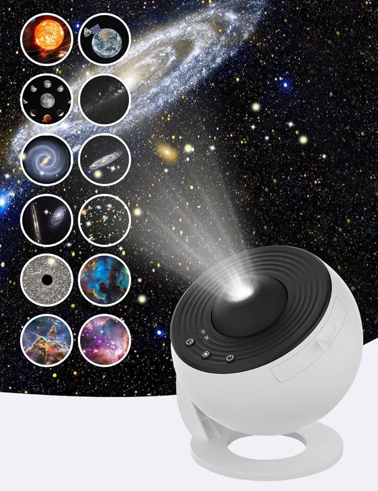 VanSmaGo Galaxy Projector, 13 in 1 Planetarium Star Projector for Bedroom Decor, 360° Rotating Nebula Projector Lamp, Timmer Starry Night Light Sleep Projector for Kids,Ceiling,Room Decoration,Gifts