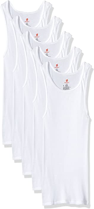 Hanes Ultimate Men's 5-Pack Comfortblend Tank with FreshIQ