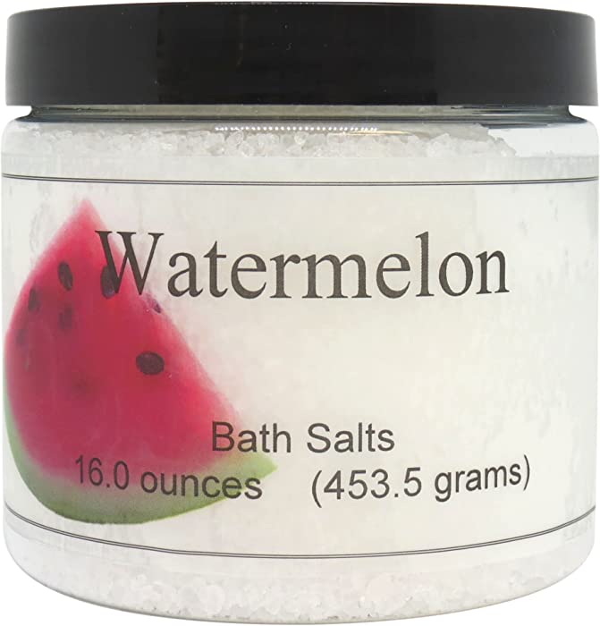 Watermelon Bath Salts by Eclectic Lady, 16 ounces