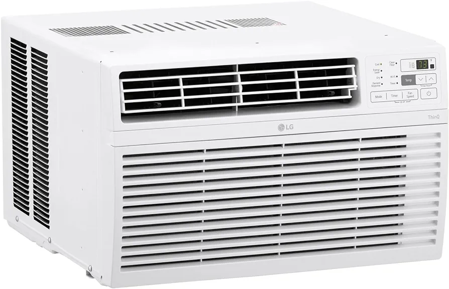 LG 10000 BTU Window Air Conditioners [2023 New] Remote Control WiFi App Ultra-Quite Washable Filter Cools 450Sq.Ft for Medium & Large Room AC Unit air conditioner Easy Install White LW1017ERSM1