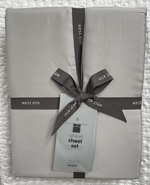 West Elm Tencel Sheet Set ~King~*Frost Gray*~