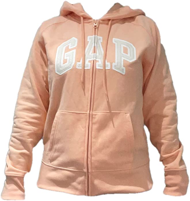 GAP Women's Full Zip Fleece Logo Hoodie