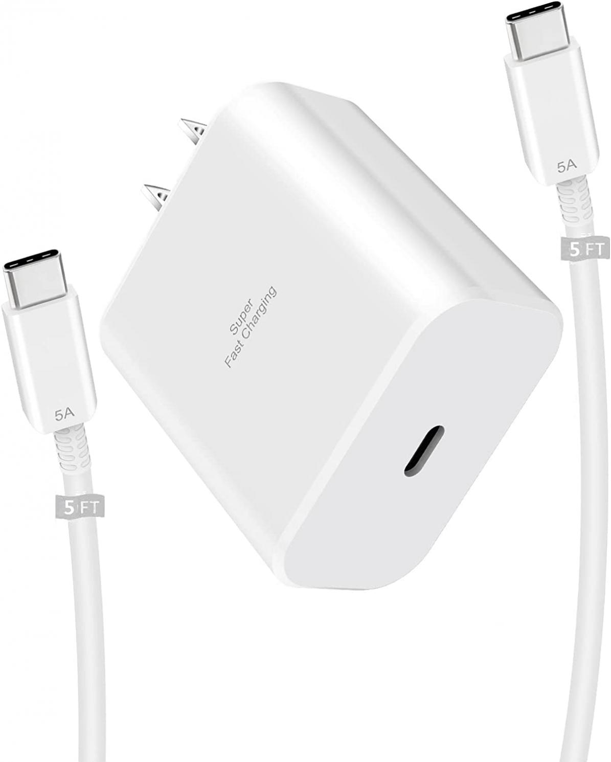 45W Super Fast Charger for Samsung,USB Type C Wall Charger for Samsung Galaxy S22 Ultra/ S22+/S22, Note 10 +/Note 20/S20/S21/S10/S9/S8, Galaxy Tab S7/S7+/S8/S8+/S8 Ultra,Galaxy A,USB-C 45W Charger