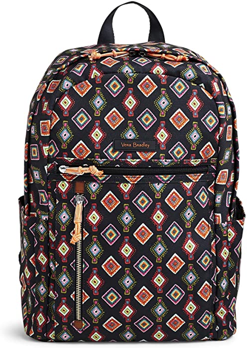 Vera Bradley Women's Lighten Up Small-Backpack, Mini Medallions