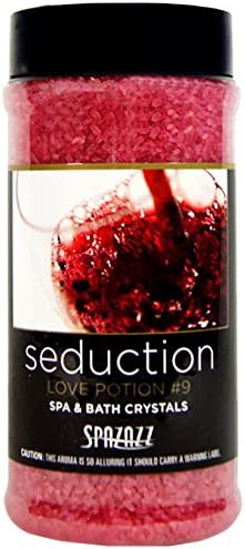 Spazazz SPZ-505 Set The Mood Crystals Container Bath Minerals, 17-Ounce, Love Potion No.9 Seduction