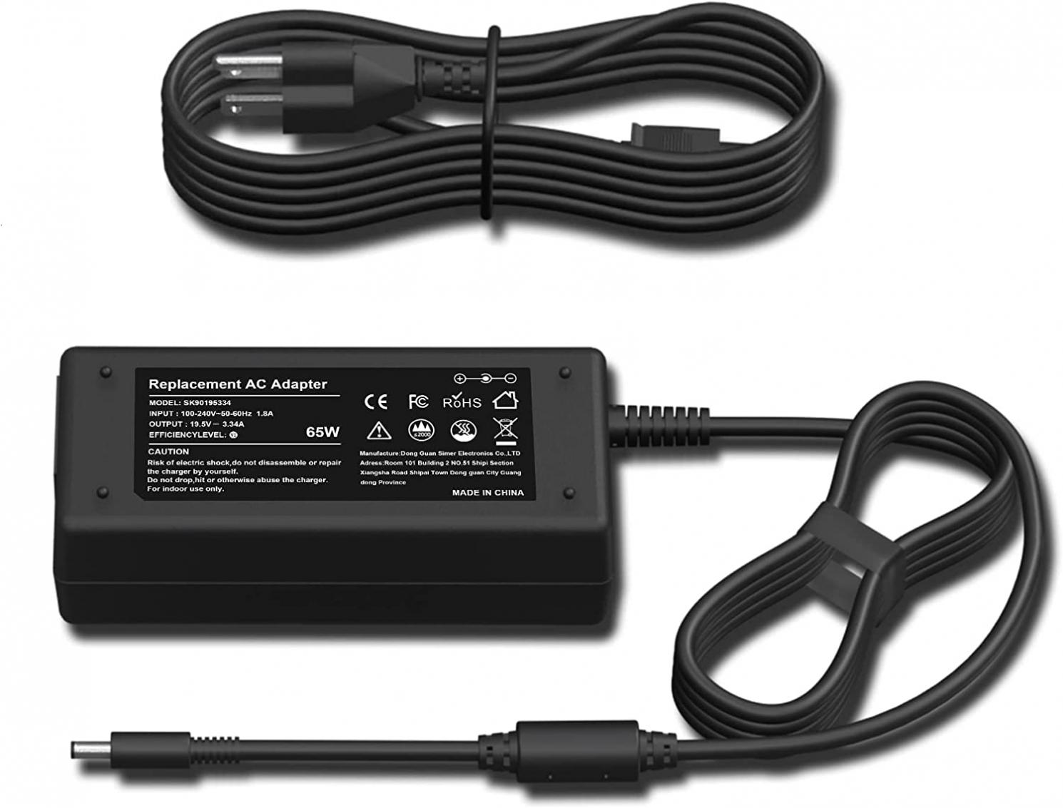 65W 45W Laptop Charger Compatible with Dell Inspiron 15-3000 5000 7000 11-3000 13-5000 7000 17-3000 5000 7000 Inspiron 3583 3593 5758 5755 5558 Latitude 3420 3510 3520 AC Adapter Power Cord