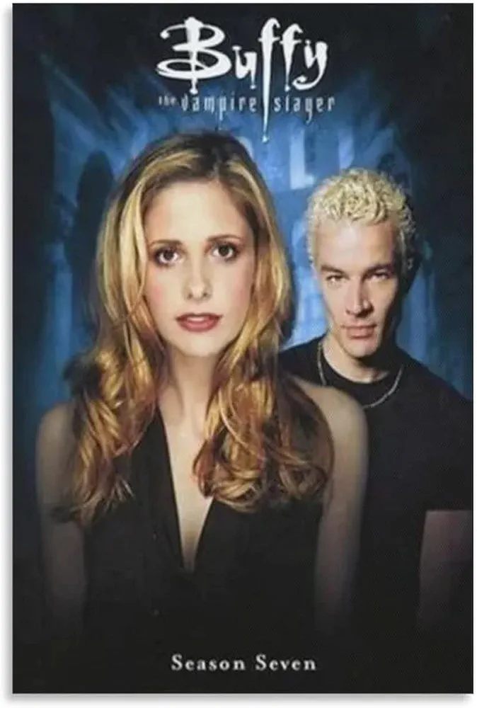 Zelbuck Buffy The Vampire Slayer Horror Movie Poster Art (7) Wall Art Paintings Canvas Wall Decor Home Decor Living Room Decor Aesthetic 08x12inch(20x30cm) Unframe-Style