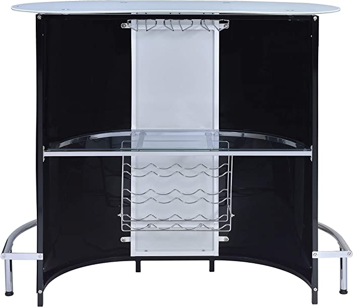 Coaster Home Furnishings CO- Bar Unit, Black and White