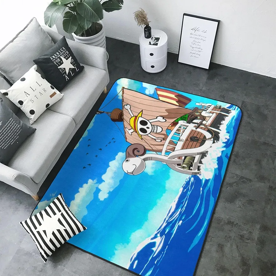 Cartoon Area Rug Cartoon Anime Character Rug Modern Popular Cool Anime Carpet Gamer Room Decor for Kids Teen Bedroom Livingroom Home Decor Mat 16X24inch, Style 2