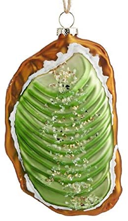 Pottery Barn Avocado Toast Mercury Glass Christmas Ornament