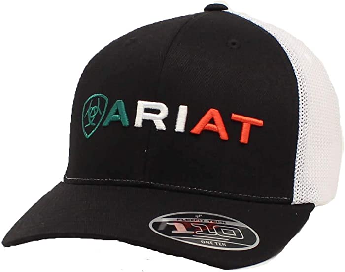 ARIAT Men's Mexico Flag Shield Eagle Logo Cap