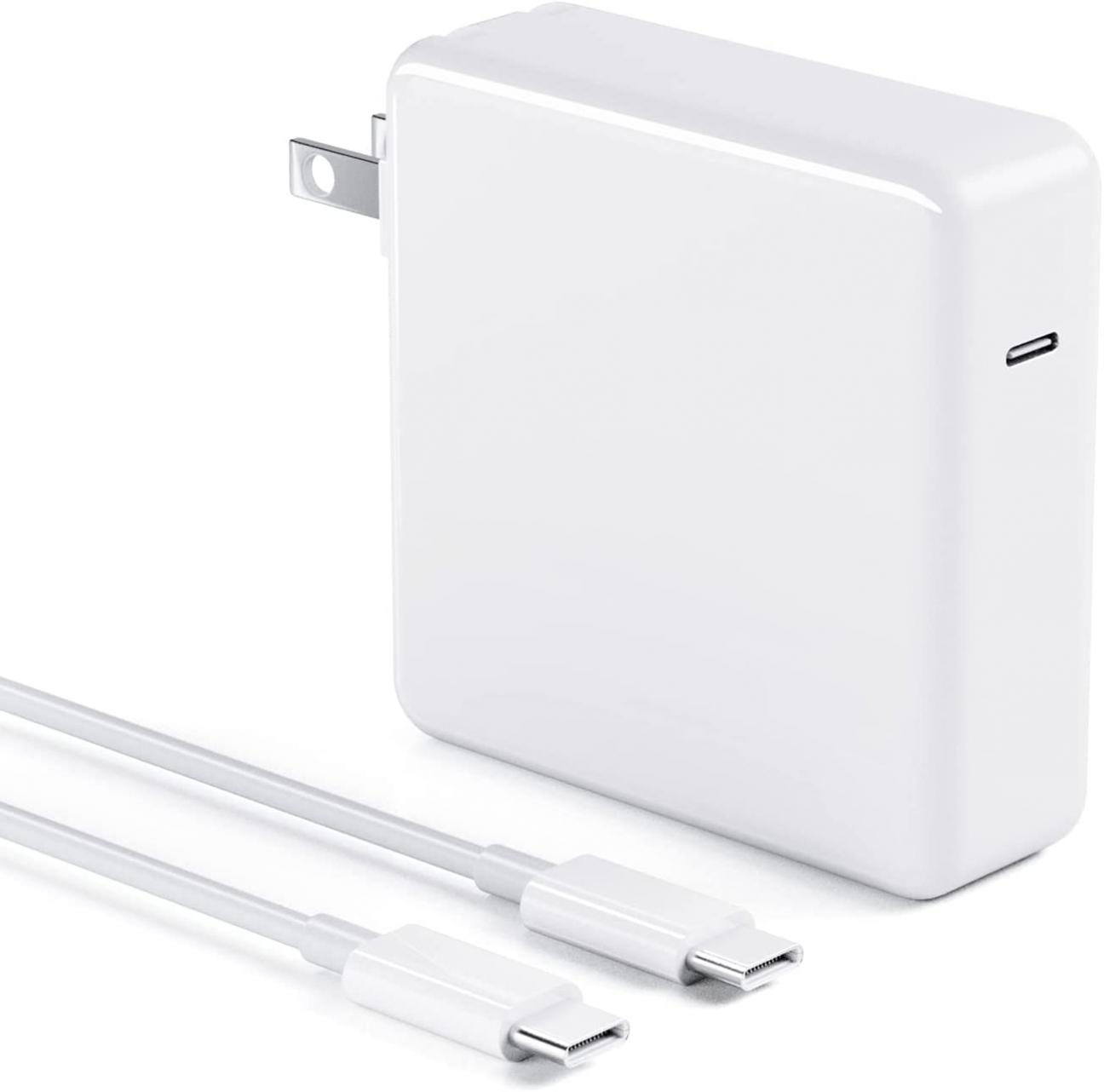 MacBook Pro Charger USB C -100W MacBook Charger for Mac Pro 13 14 15 16 Inch, MacBook Air 13 Inch, iPad Pro 2021 2020 2019 2018 and All Type-C Laptop/Device, with 7.2ft USB C to C Cord