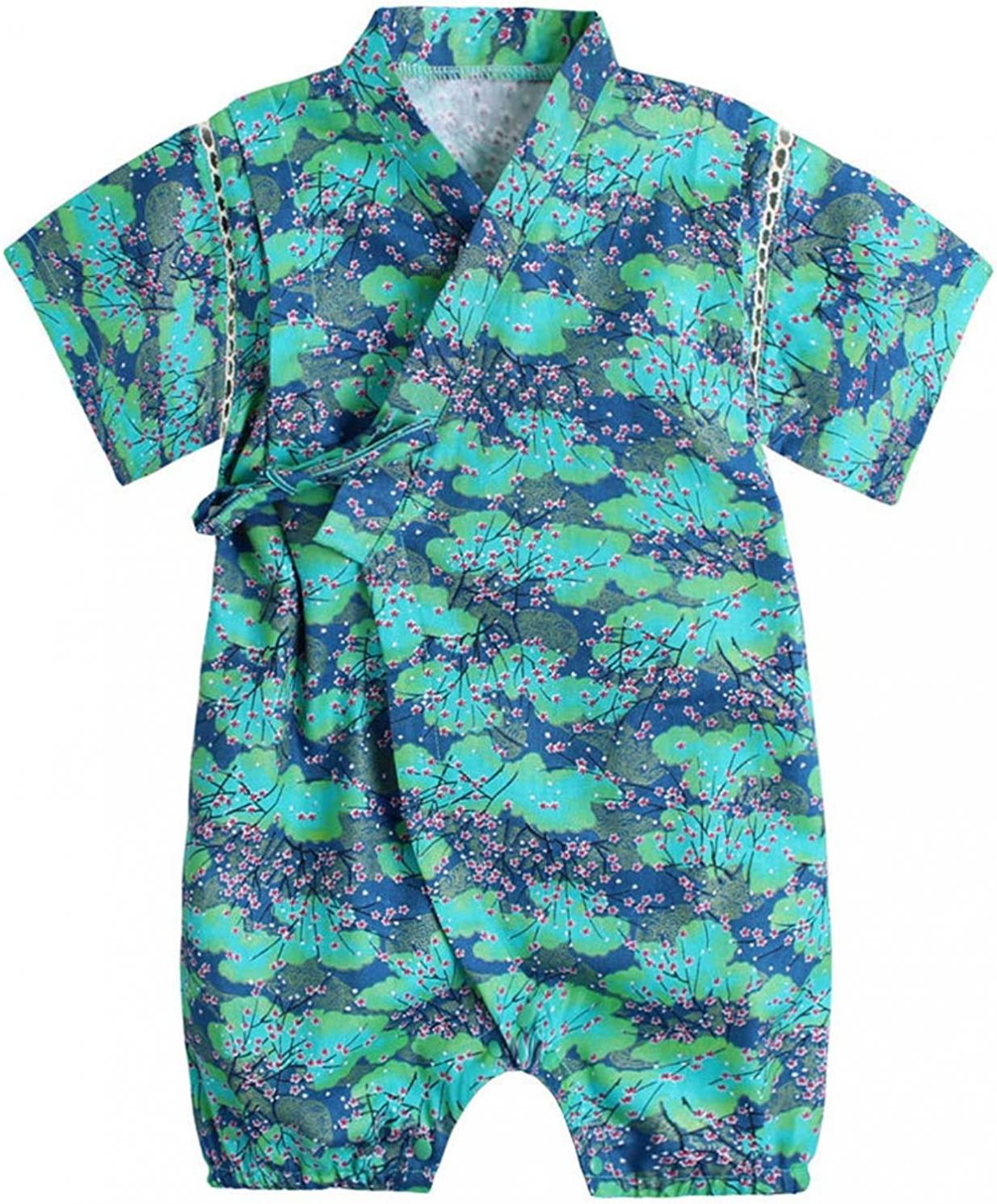 Baby Japanese Kimono Robe Cotton Infant Comfy Loose Pajamas