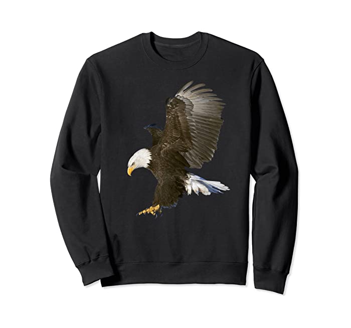 American Bald Eagle Swooping Photo Portrait Tee Sweatshirt