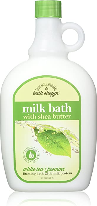 Village Naturals Bath Shoppe, Milk Bath, White Tea and Jasmine, 28 Fl Oz, Pack of 2