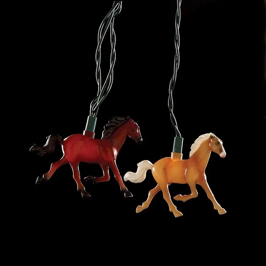 Kurt Adler 10 Running Horse Indoor/Outdoor Light Set