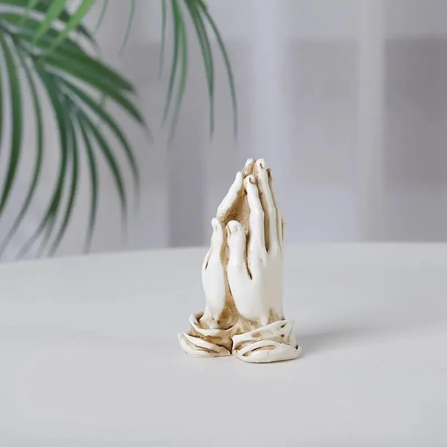 Home Decor Clasp Hands Figurine Living Room Tabletop Ornament Resin Pray Statuette Accessories Office Cabinet Decoration Crafts (Color : 5, Size : Medium)