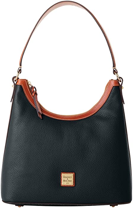 Dooney & Bourke Pebble Leather Black Hobo Bag Purse