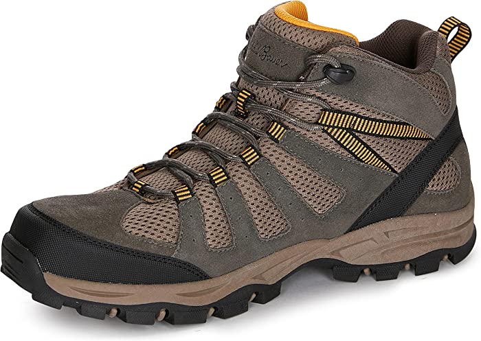 Eddie Bauer Elliot Bay Mid Waterproof Hiking Shoes for Men | Multi-Terrain Lugs, Sturdy & Supportive Design Rubber Traction Outsole Contoured Insole