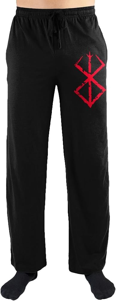 Bioworld Crunchyroll Berserk Anime Logo Print Men's Loungewear Lounge Pants