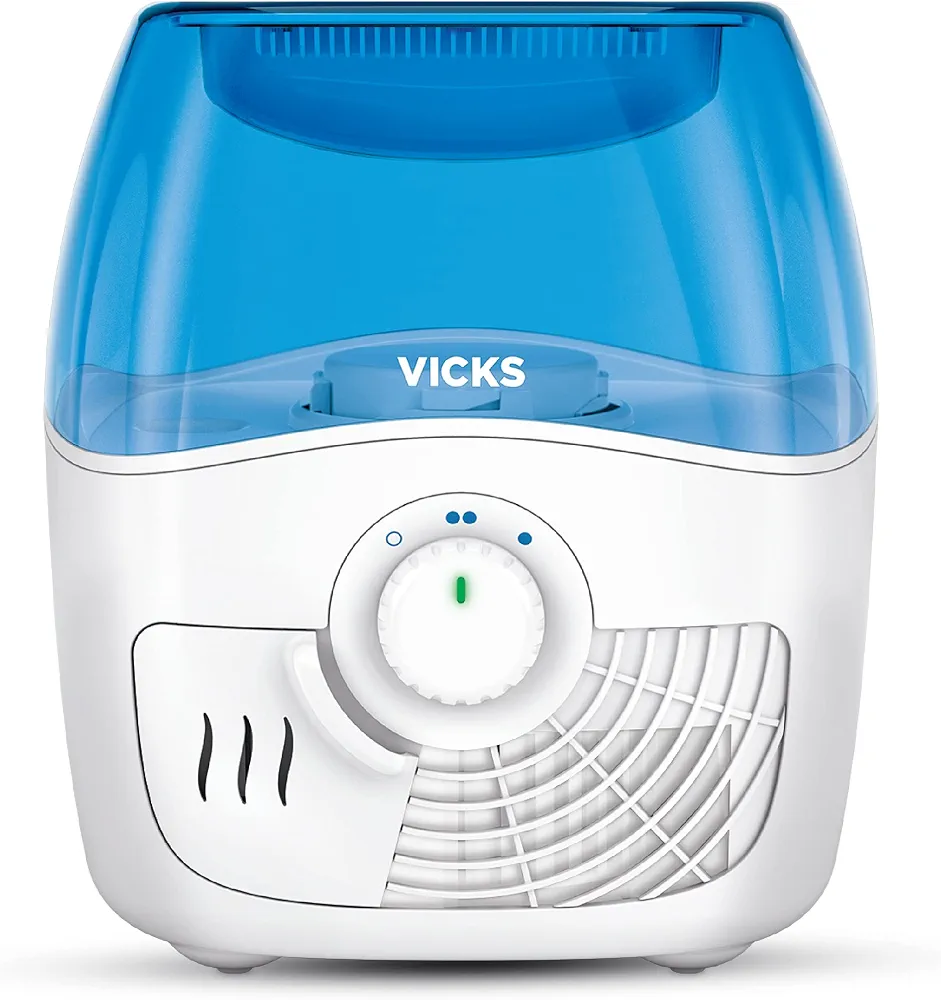 Vicks Filtered Cool Mist Humidifier, Medium Room, 1.1 Gallon Tank - Humidifier for Baby and Kids Rooms, Bedrooms and More, Works with Vicks VapoPads