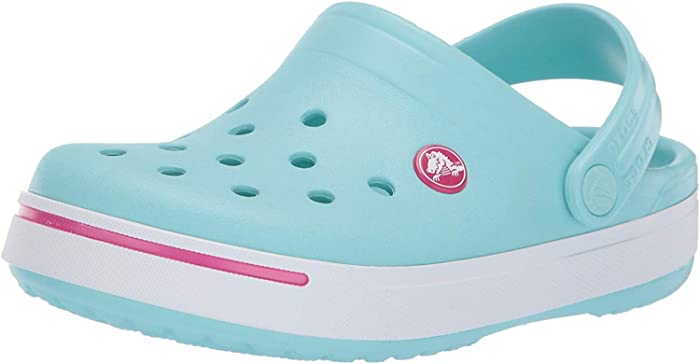 Crocs Kids Crocband II (Toddler/Little Kid) Ice Blue/Candy Pink 2 Little Kid