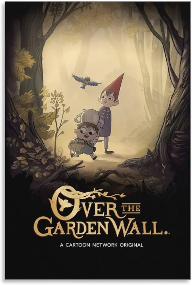 Over The Garden Wall Anime Posters Aesthetic Posters Children's Room Gift Decor Wall Art Paintings Canvas Wall Decor Home Decor Living Room Decor Aesthetic Prints 24x36inch(60x90cm) Unframe-style