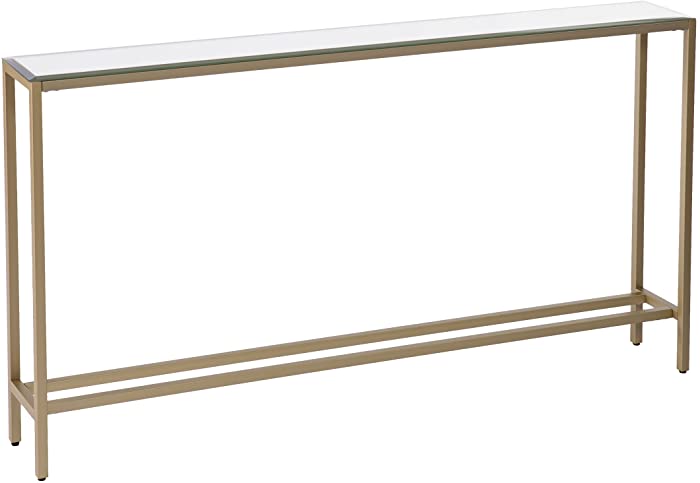 Southern Enterprises Darrin Narrow Long Console Table, 56" W, gold