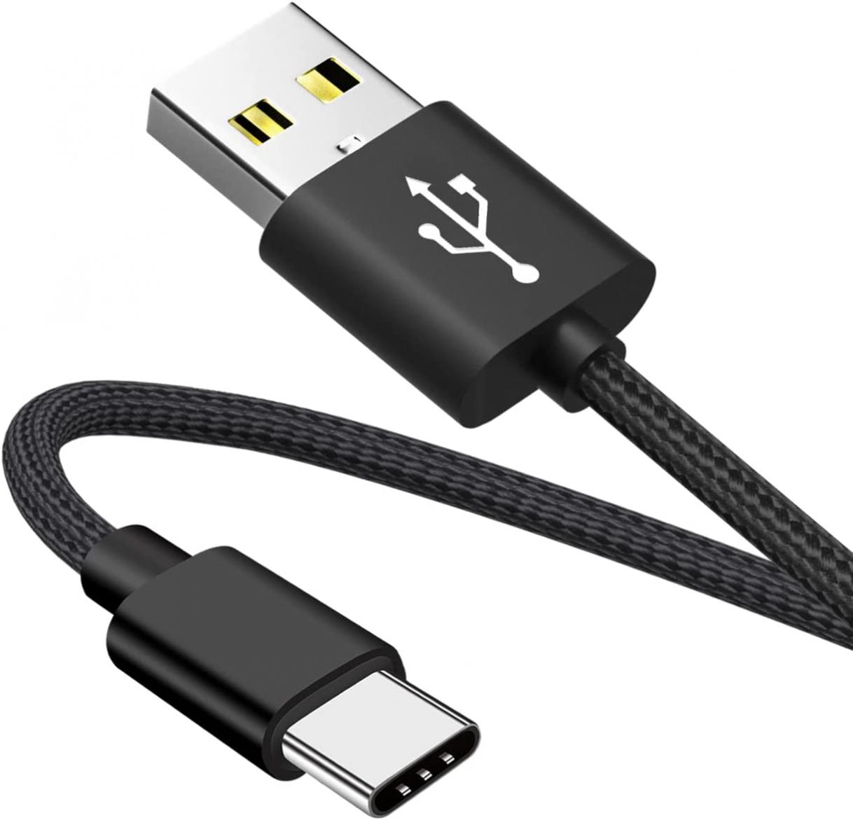 USB C Cable 3A Fast Charging 3ft,VOTY USB A to Type C Charger Cord Braided for Samsung Galaxy A10e A20 A50 A51 A71,S20 S10 S9 S8 Plus S10E,Note 20 10 9,Moto G G8 G7 and More USB C Charger Charge Wire