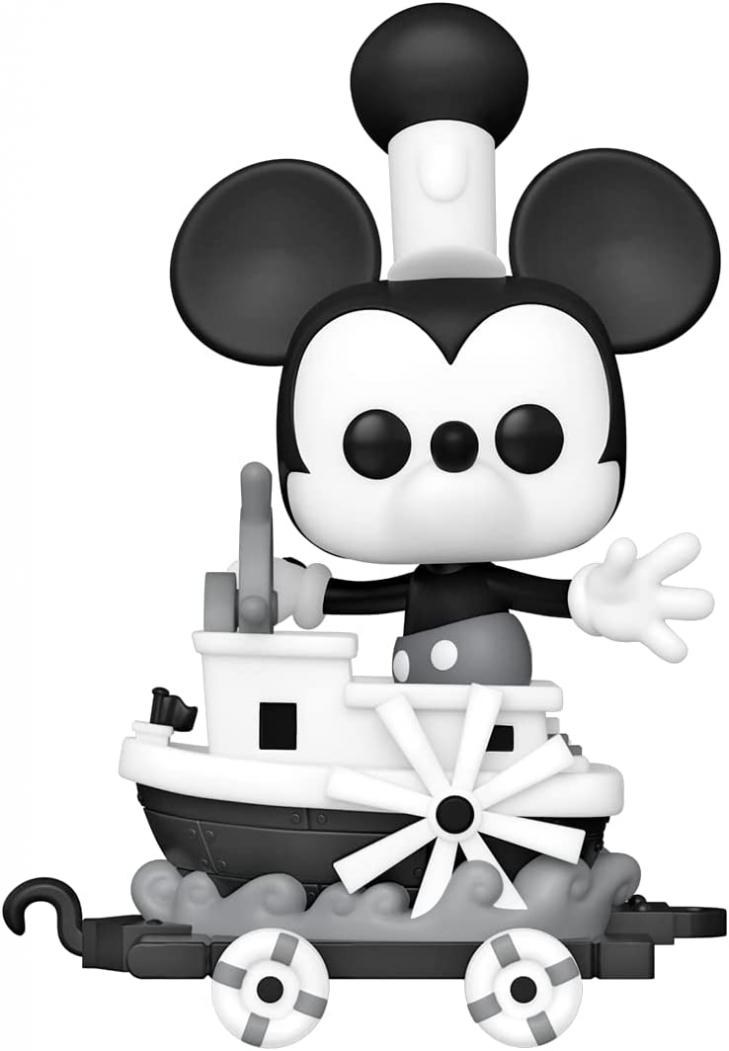 Funko Pop! Train: Disney 100 - Mickey in Steamboat Car, Mickey Mouse, Amazon Exclusive