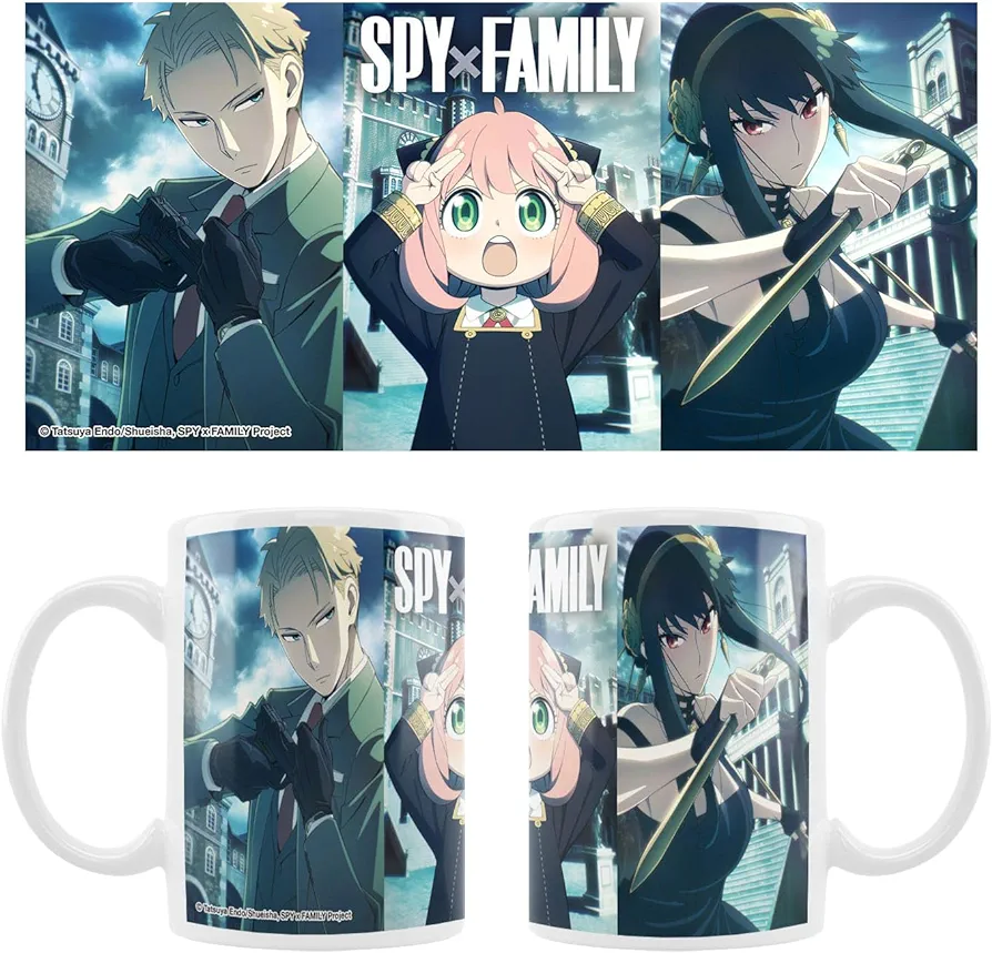 Crunchyroll - Spy x Family - Motif: Loid, Anya, Yor - Mug 320 ml - Original & Licensed