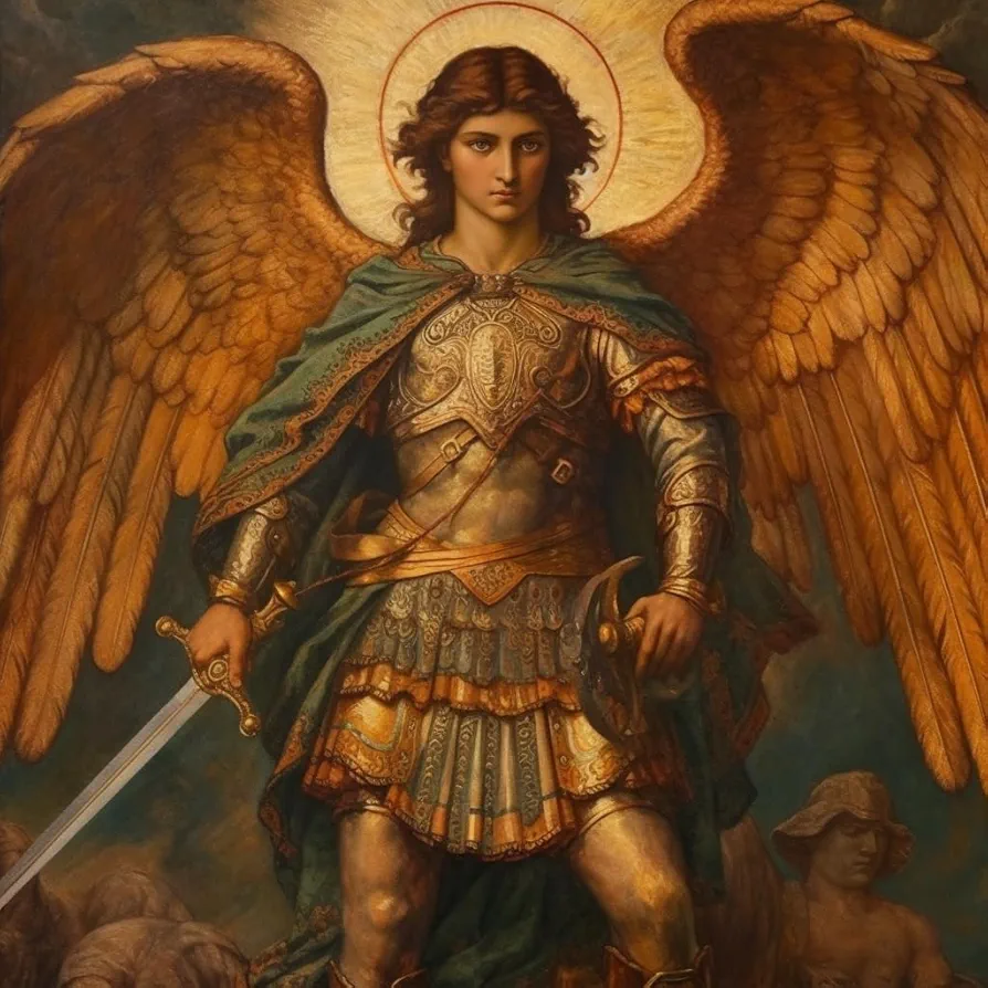 Betepefet DIY 5D Diamond Art Kits Painting for Adults Saint Michael The Archangel - Religious 30x40cm/11.7x15.8inches