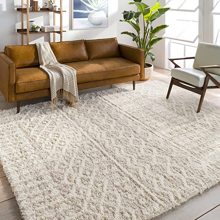 Artistic Weavers Hapsburg Moroccan Shag Area Rug, 4'3" x 5'7", Beige