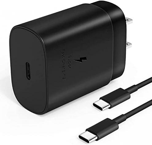 Fast Adaptive Wall Adapter 25W Charger for OnePlus Nord N200 5G / Nord CE 5G / Nord N10 5G / N100 / 6 / 5T / 5 / 3T / 3/2 / 9E with 4FT (1.2M) UrbanX USB C PD Charging and Data Transfer Cable Black