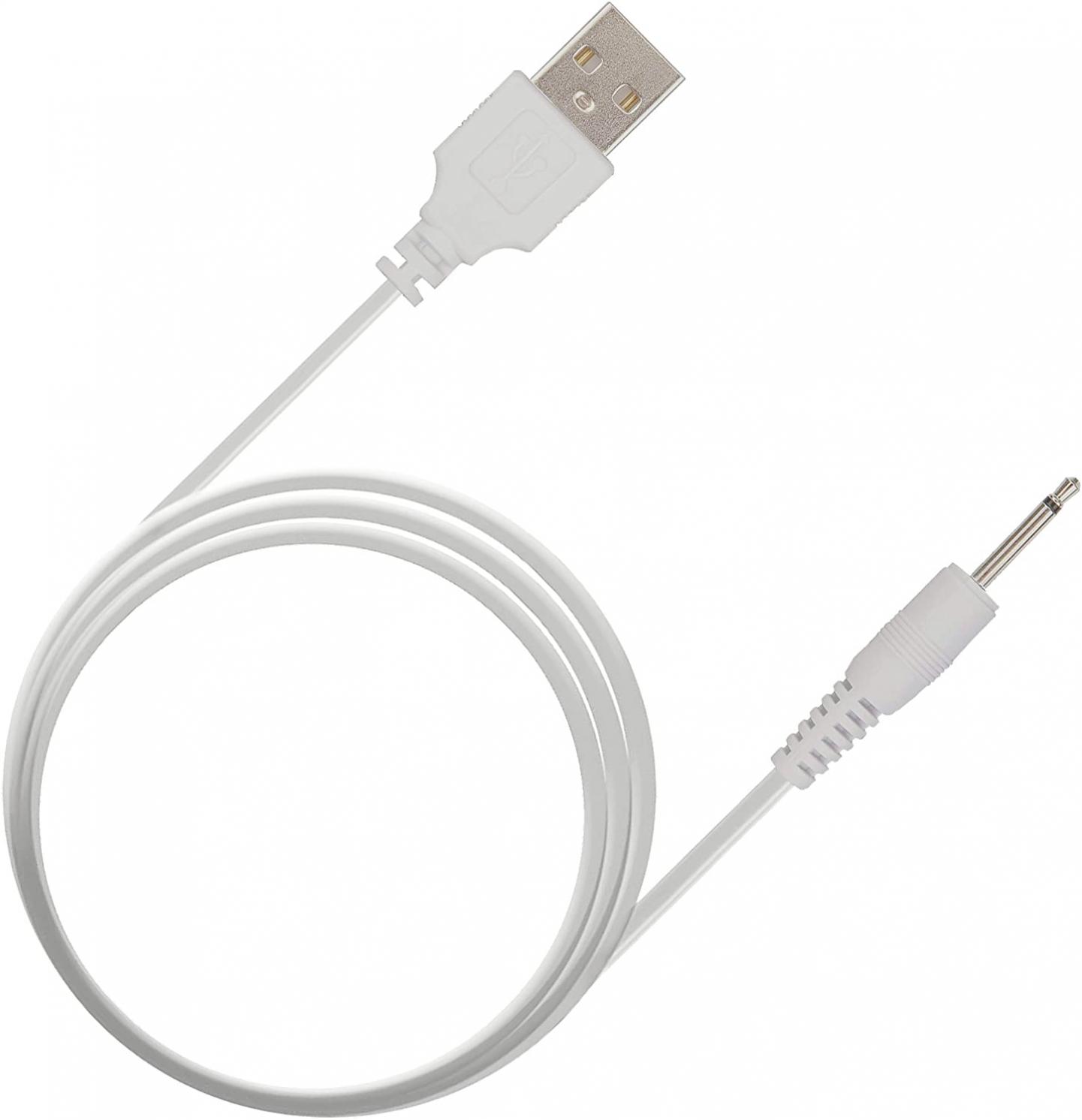 Replacement DC Charging Cable | USB Charger Cord - 2.5mm (White) - Fast Charging