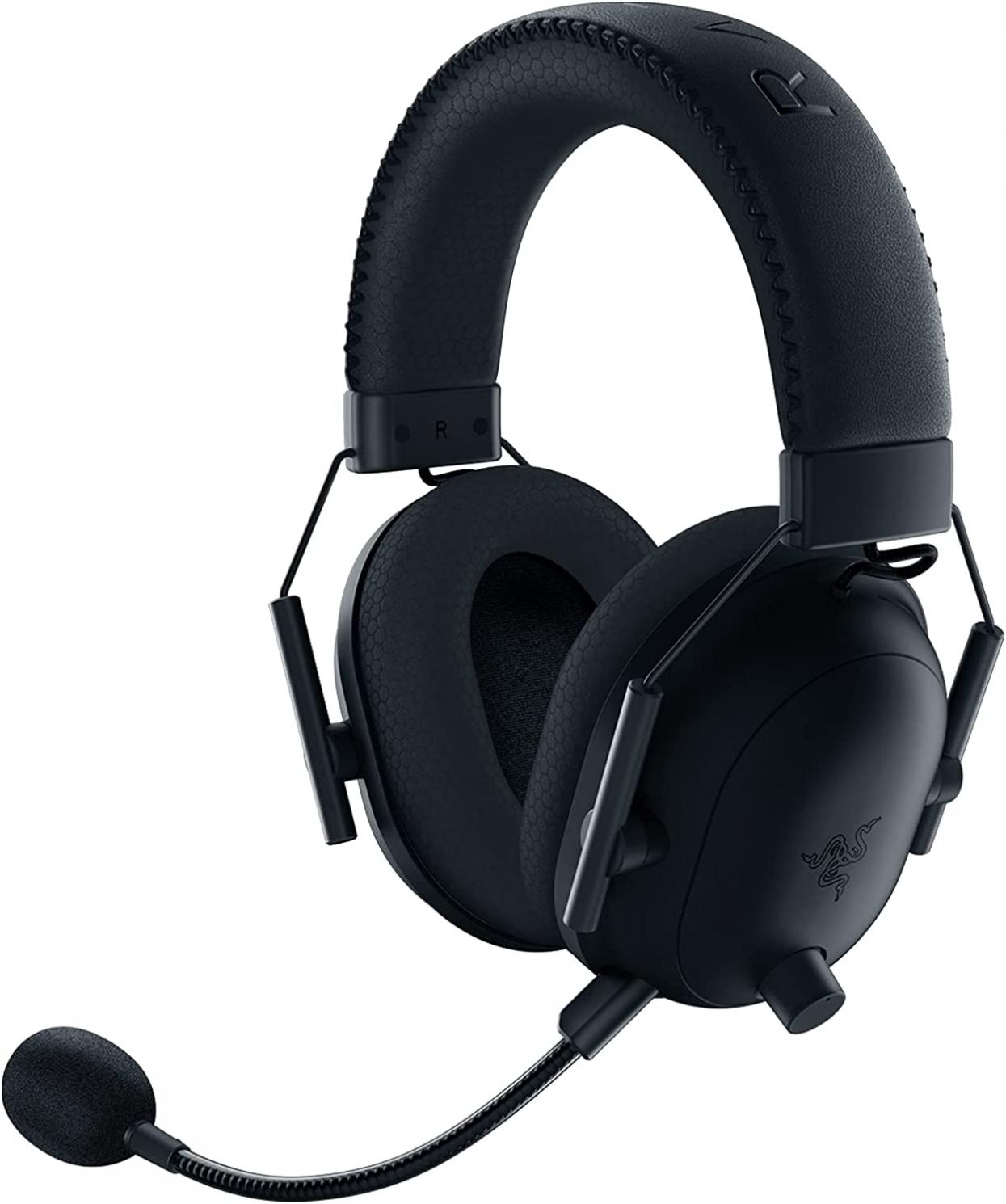 Razer BlackShark V2 Pro Wireless Gaming Headset: THX 7.1 Spatial Surround Sound - 50mm Drivers - Detachable Mic - for PC, PS5, PS4, Switch, Black