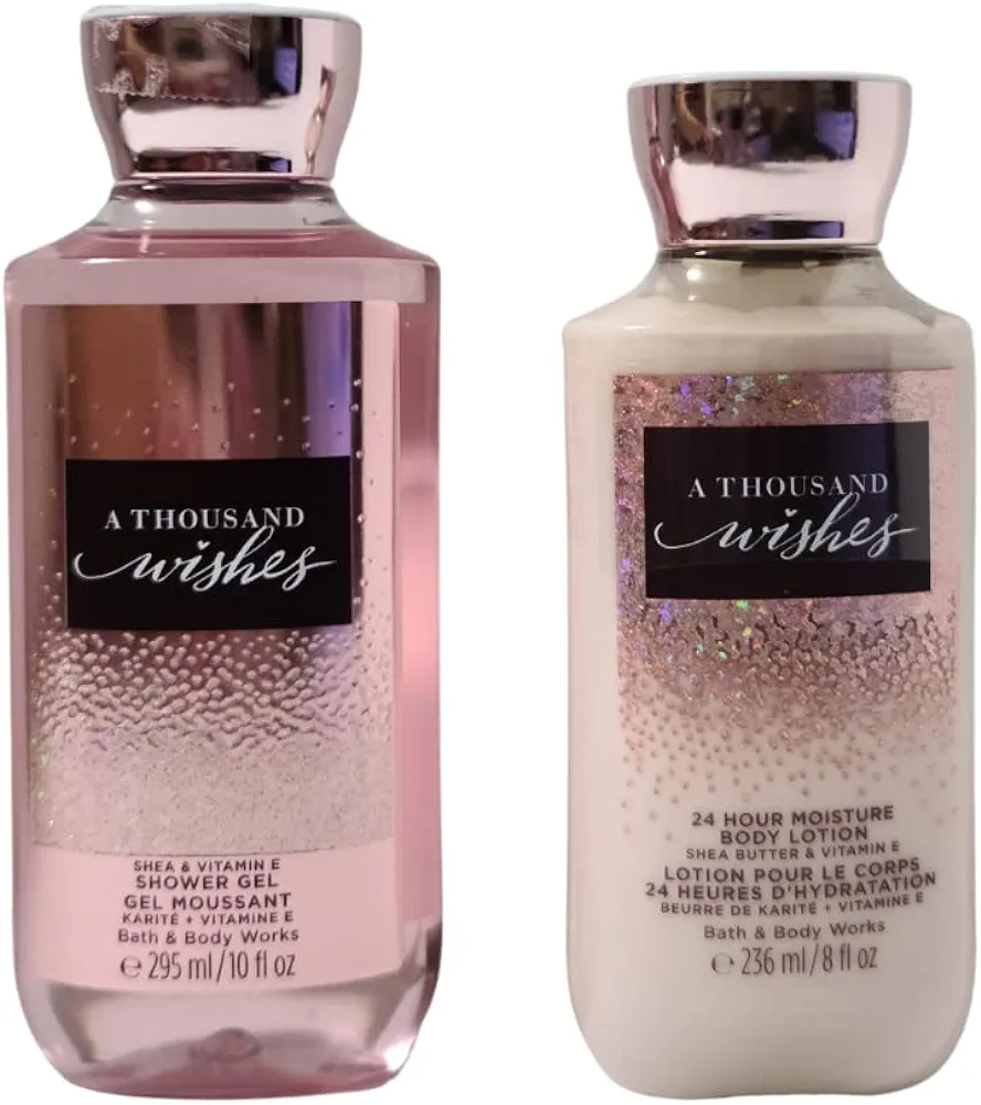 Bath and Body Works A Thousand Wishes Gift Set of Shower Gel and Lotion