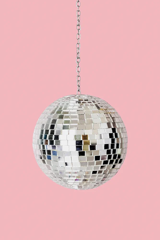 VMXWLL Pink Aesthetic Poster Preppy Room Decor Retro Disco Balls-70s Style Wall Art Canvas Poster Picture Paintings For Living Room Bedroom Unframe-style 12x18inch(30x45cm)