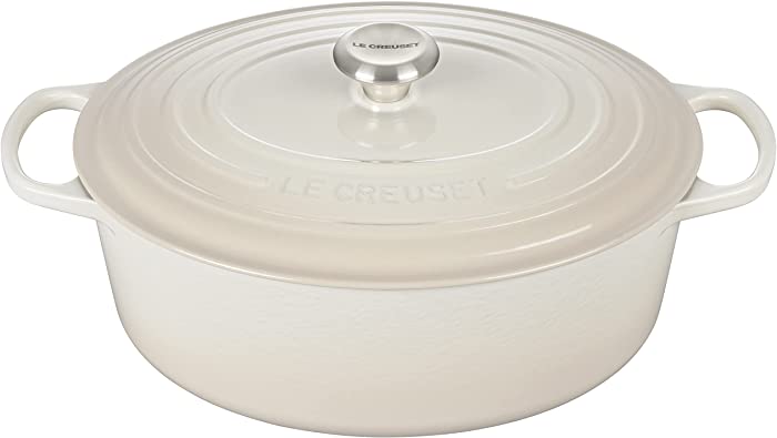 Le Creuset Enameled Cast Iron Signature Oval Dutch Oven, 8 qt., Meringue