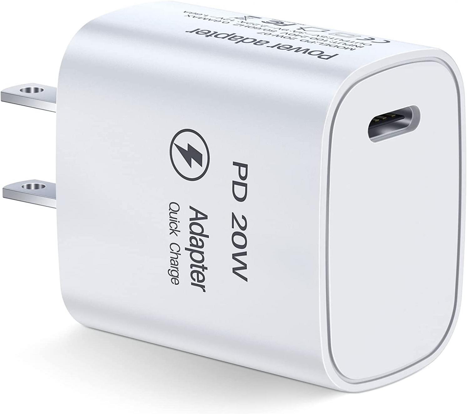 KKM USB C Wall Charger, 20W PD Fast Type C Charger, USB Wall Charger Block Compatible with iPhone 14 Pro/14 Pro Max/14/14 Plus/iPhone 13/13 Pro/13 Pro Max/12/12 Pro Max/11/XS/XR, Samsung Galaxy, iPad